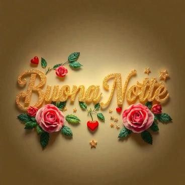 buonanotte a domani con un abbraccio