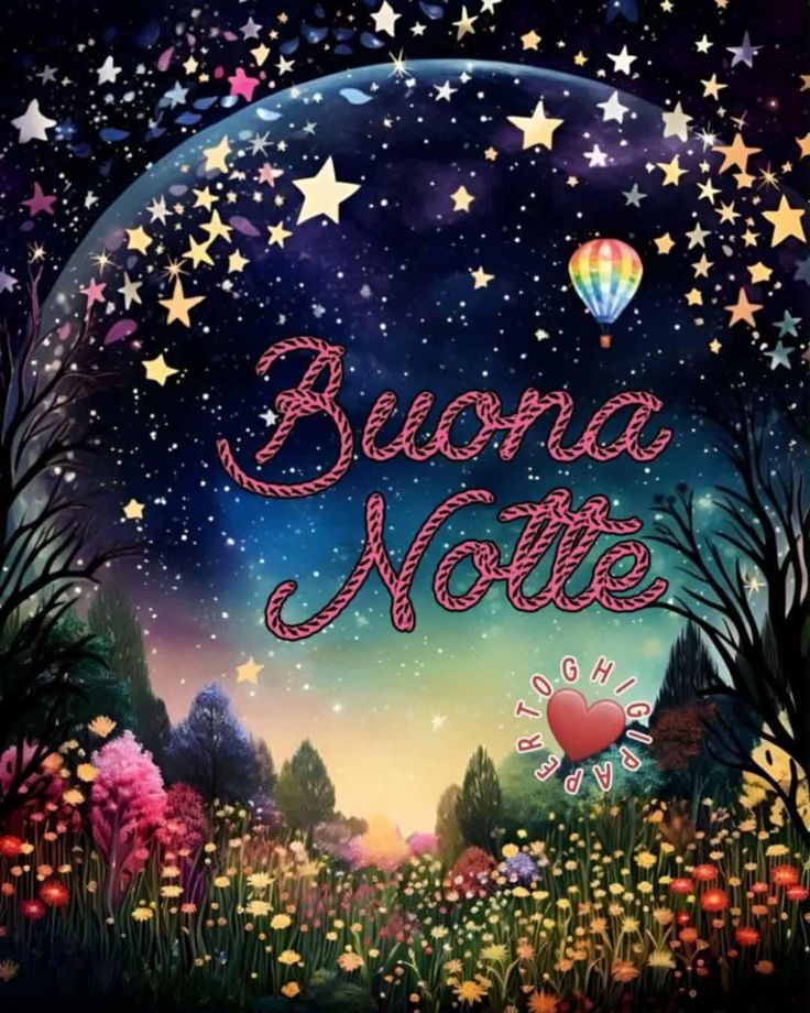 ti mando la mia buonanotte a domani